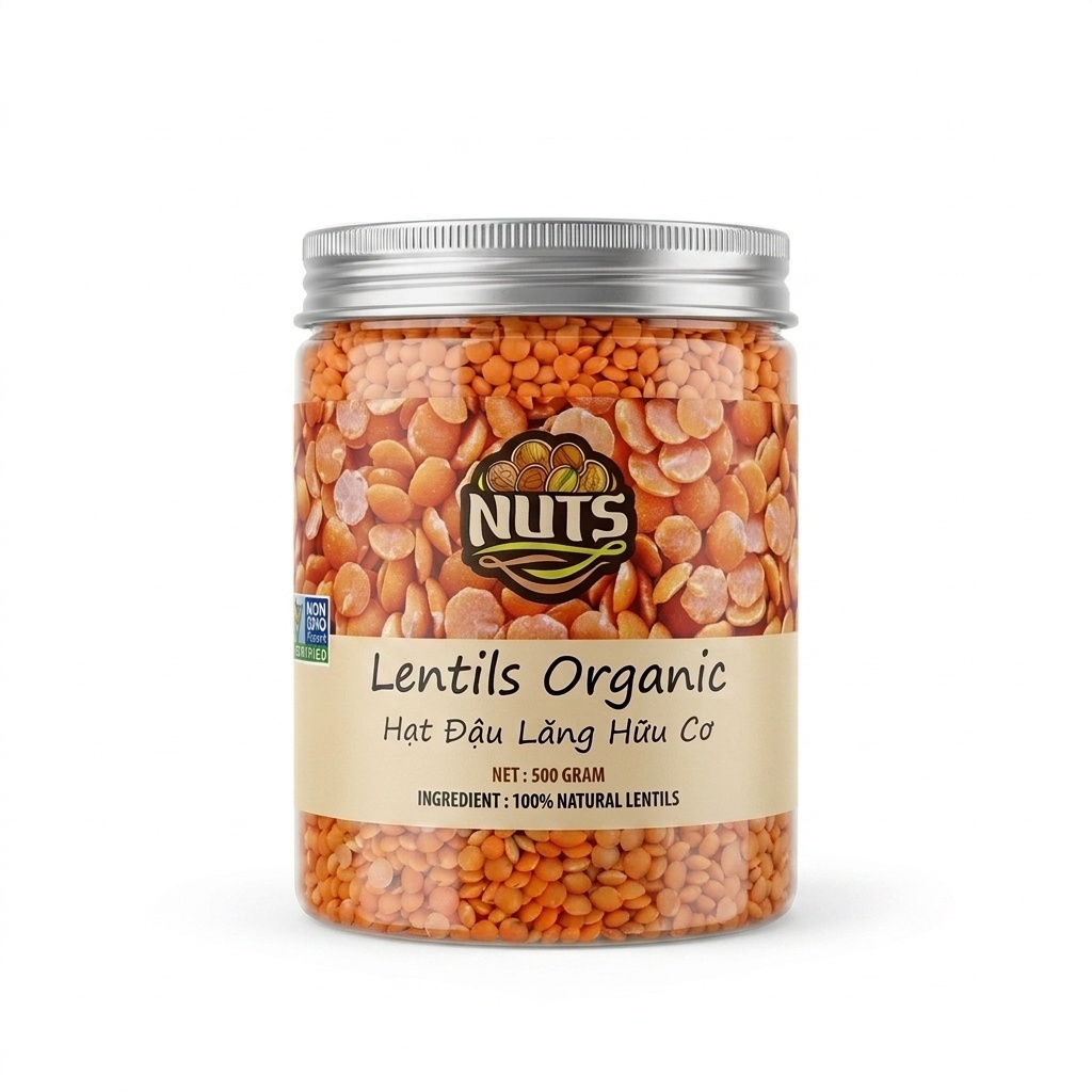 Hạt đậu lăng hữu cơ Nuts 500g