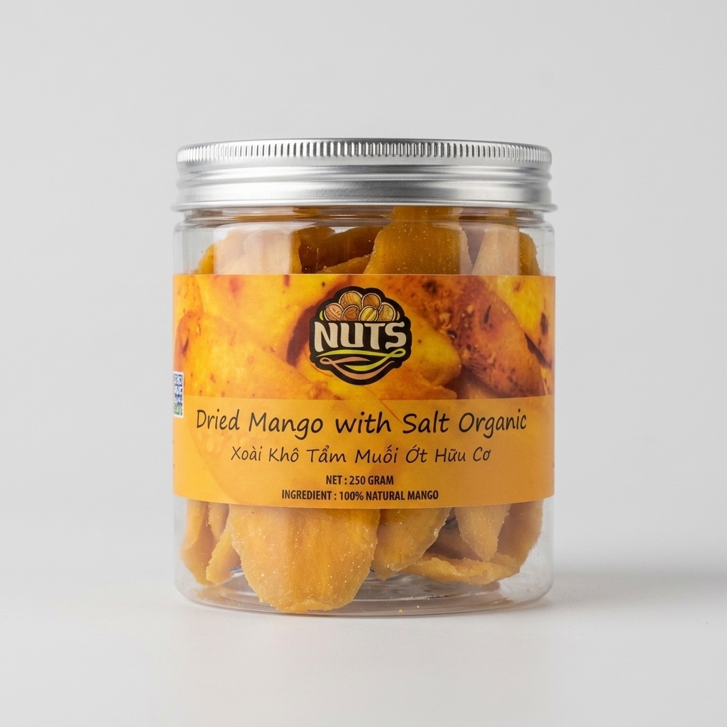Xoài khô tẩm muối ớt hữu cơ Nuts