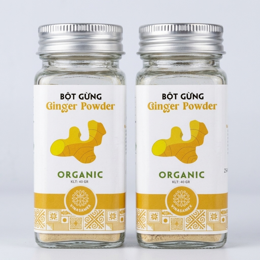Bột gừng hữu cơ Vinasamex 40g