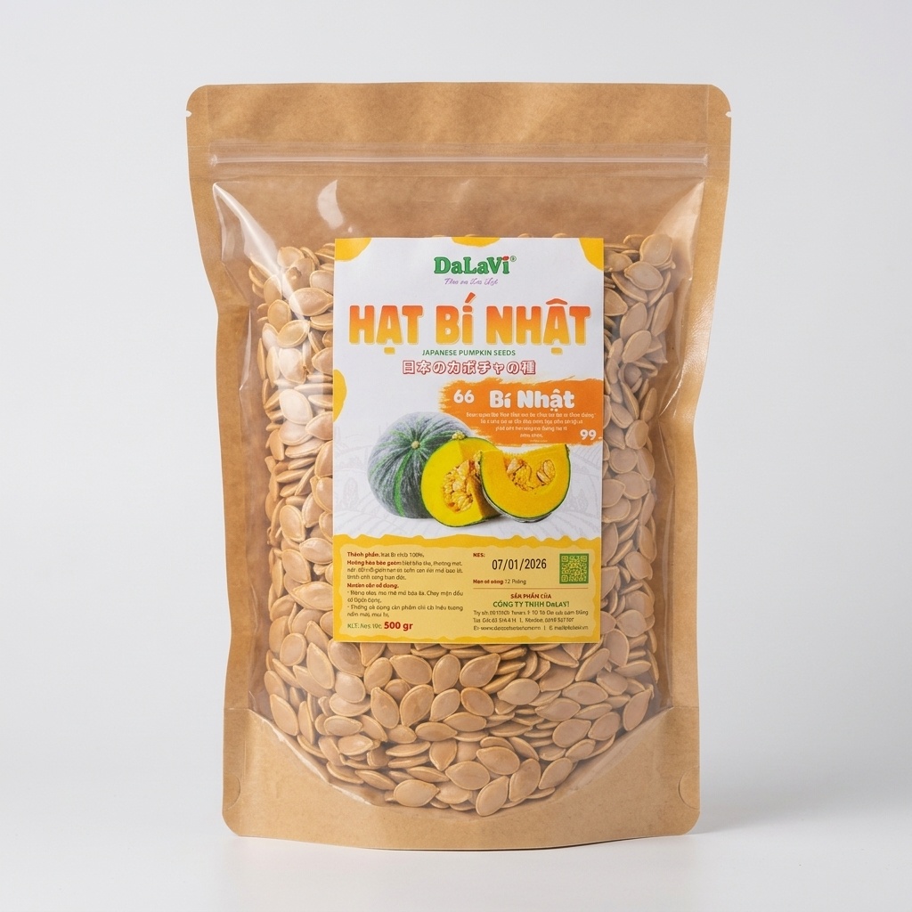 Hạt bí Nhật Bản 500g Dalavi