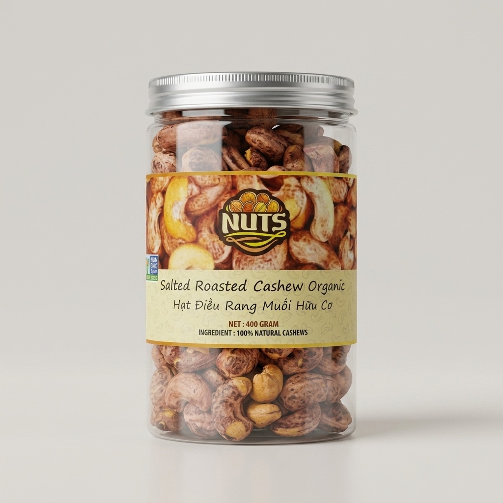 Hạt điều rang muối hữu cơ Nuts