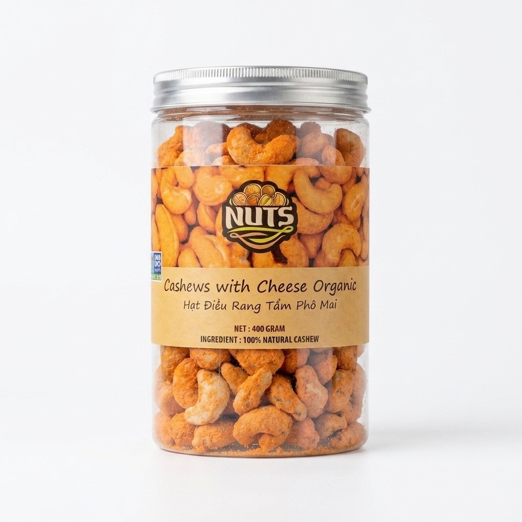 Hạt điều rang tẩm phô mai Nuts 400g