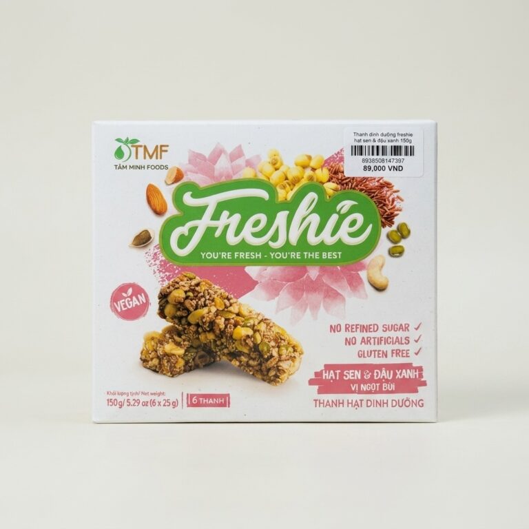 Thanh dinh dưỡng freshie hạt sen & đậu xanh 150g TMF