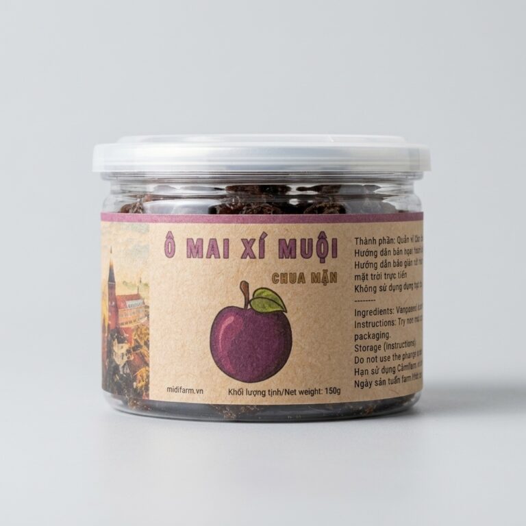 Xí muội đào không hạt chua mặn 150g MDF
