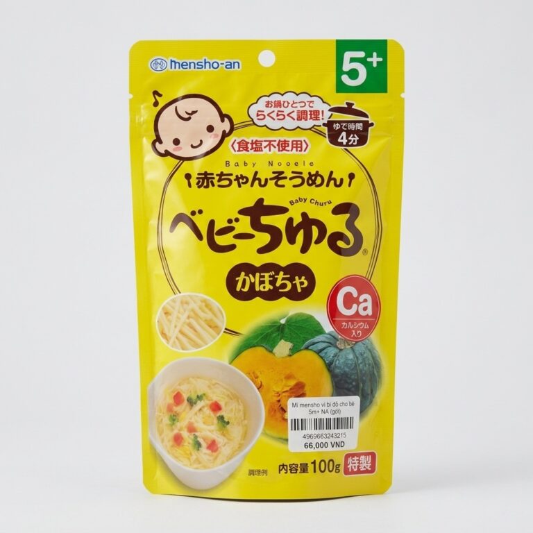 Mì mensho vị bí đỏ cho bé 5m+ NA