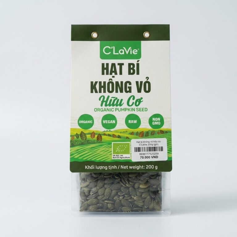 Hạt bí không vỏ hữu cơ C'LaVie 200g