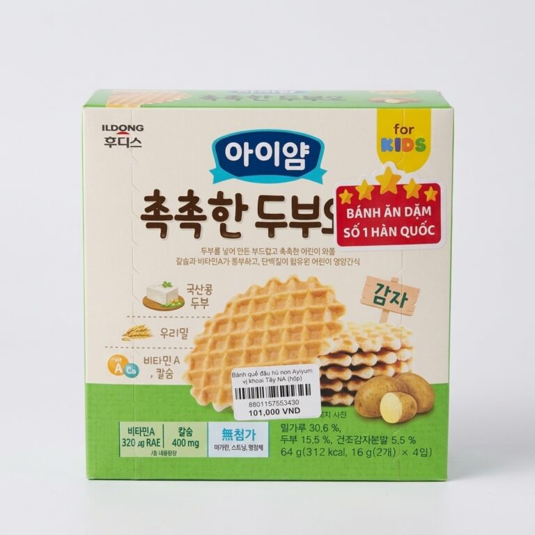 Bánh quế đậu hũ non Ayiyum vị khoai Tây NA