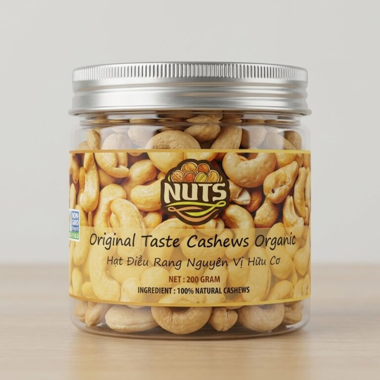 Hạt điều rang nguyên vị hữu cơ Nuts