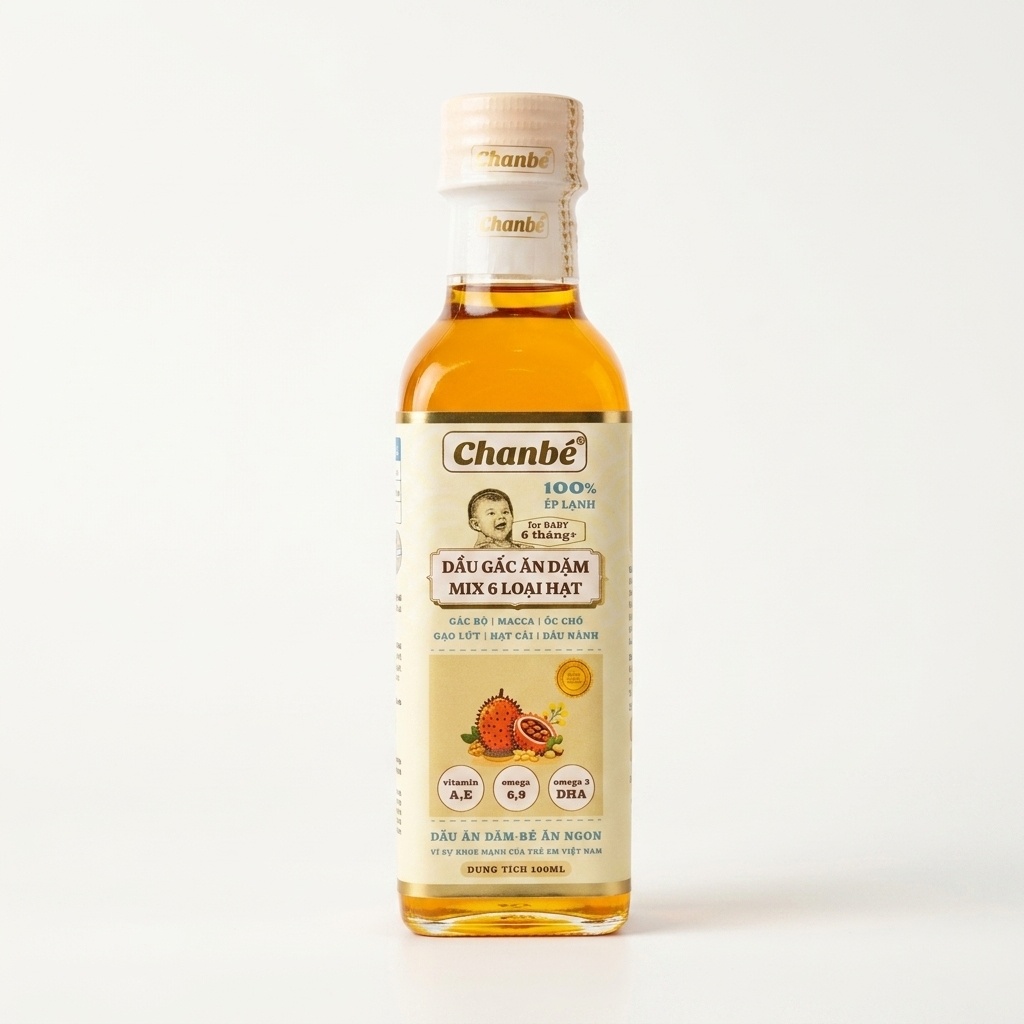 Dầu gấc Mix 6 loại hạt chanbe 100ml