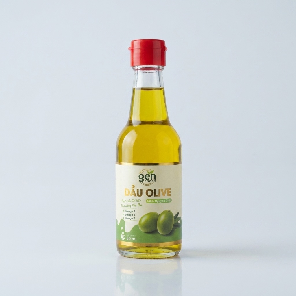 Dầu olive gen food 60ml Huy Hùng