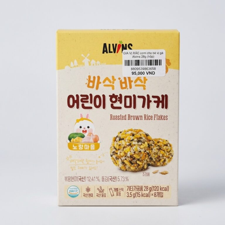 GIA VỊ RẮC cơm cho bé vị gà Alvins 28g