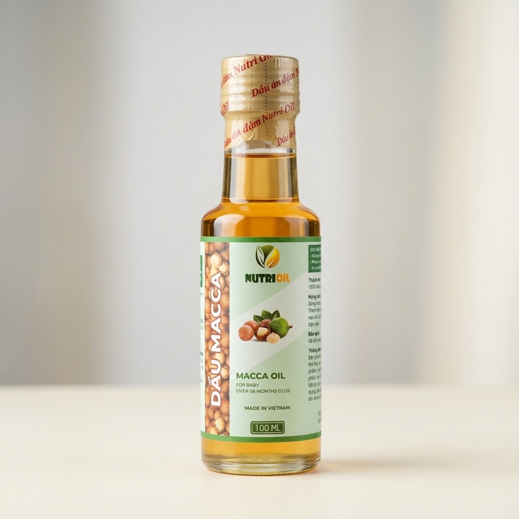 Dầu ăn trẻ em Macca NUTRI oil 100ml