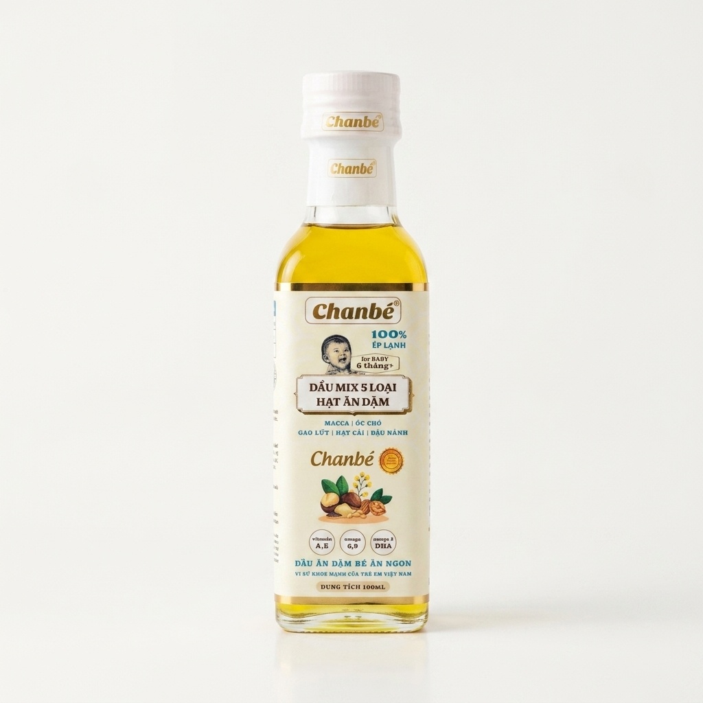 Dầu 5 loại hạt chan bé -100ML