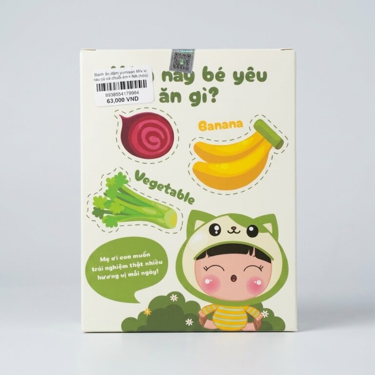 Bánh ăn dặm yumisan Mix vị rau củ và chuối 6m+ NA
