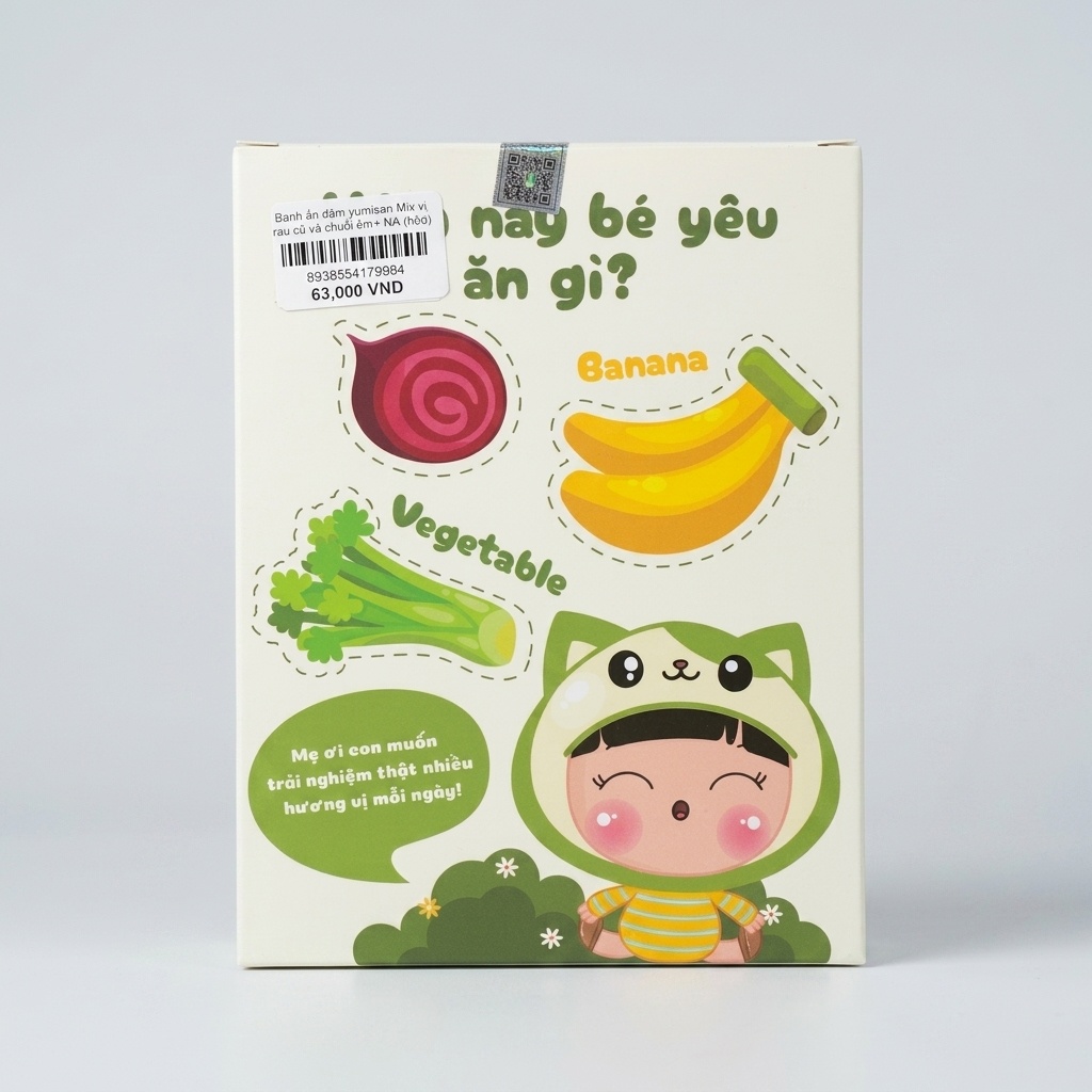 Bánh ăn dặm yumisan Mix vị rau củ và chuối 6m+ NA