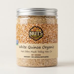 Hạt diêm mạch trắng hữu cơ Nuts 500g