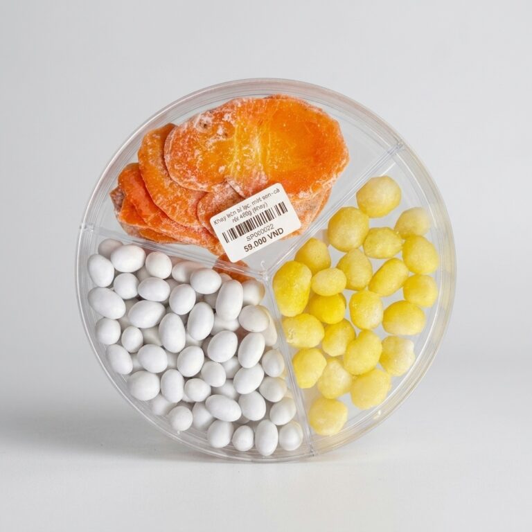 Khay tròn bi lạc- mứt sen- cà rốt 450g