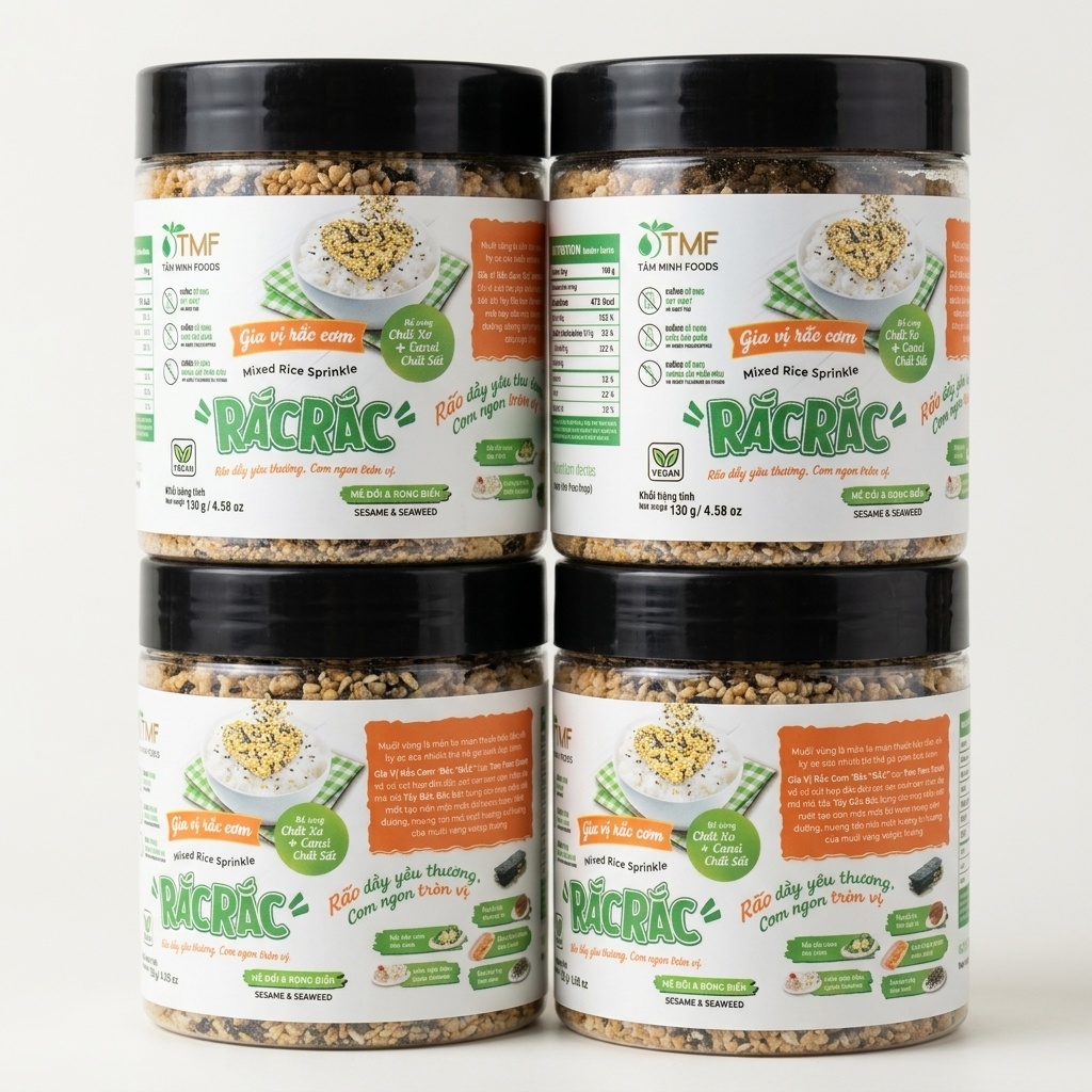 GIA VỊ RẮC cơm lúa mạch rong biển 130G TMF