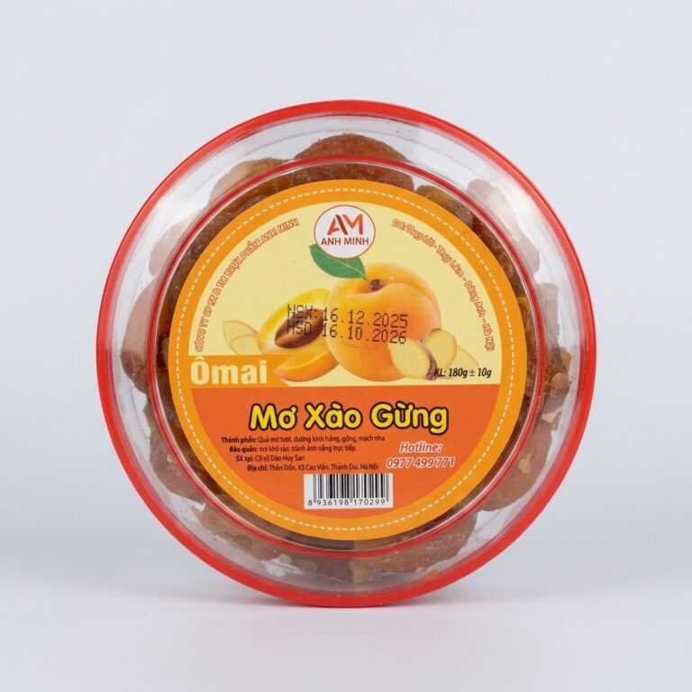 Ô mai mơ xào gừng anh minh 180g