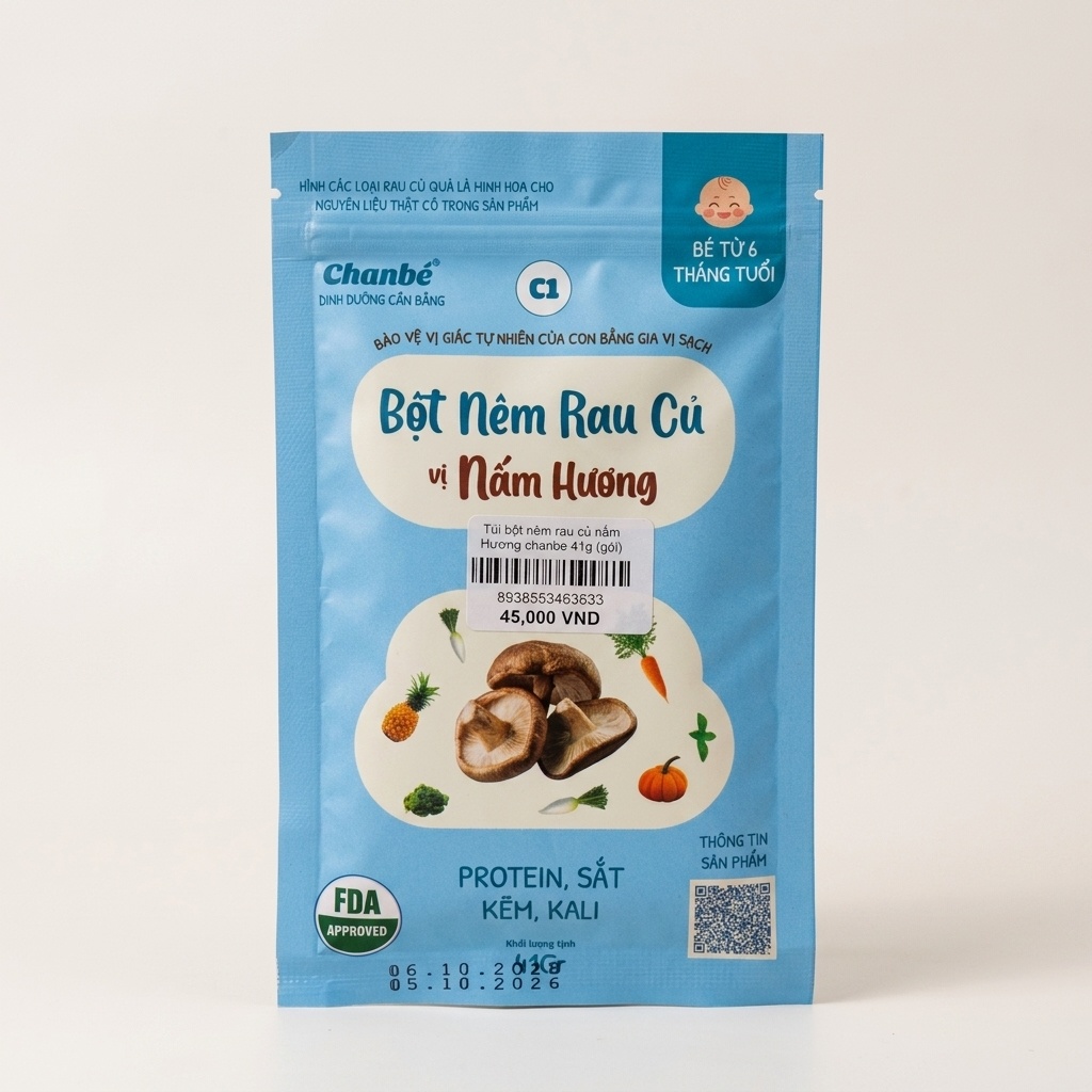 Túi bột nêm rau củ nấm Hương chanbe 41g