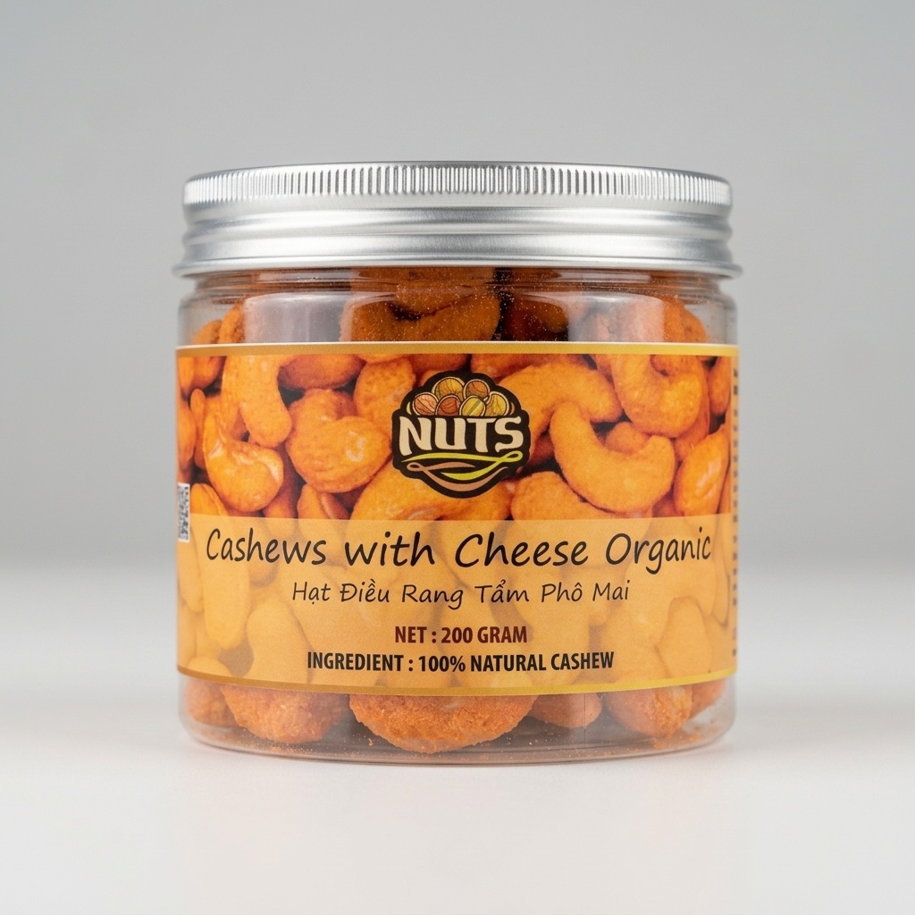 Hạt điều rang tẩm phô mai Nuts200g