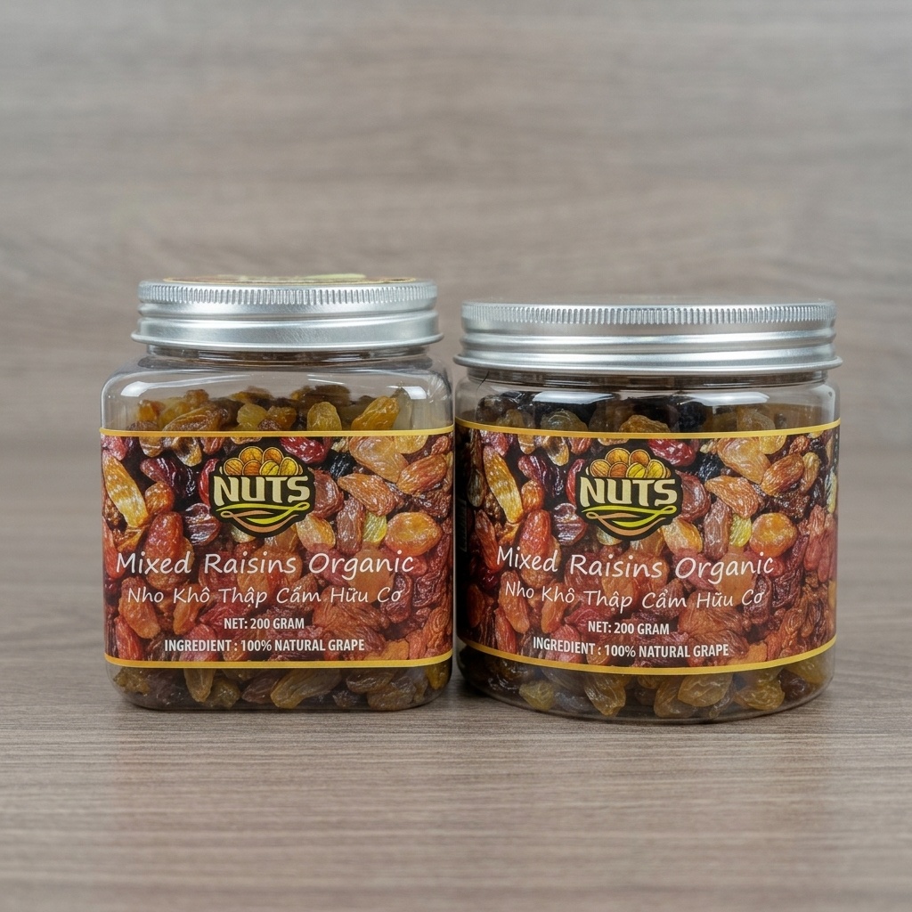 Nho khô thập cẩm hữu cơ Nuts