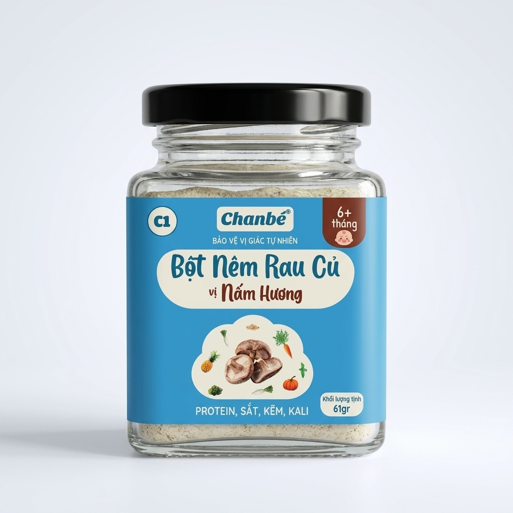 Bột nêm rau củ nấm Hương chanbe hũ 61g