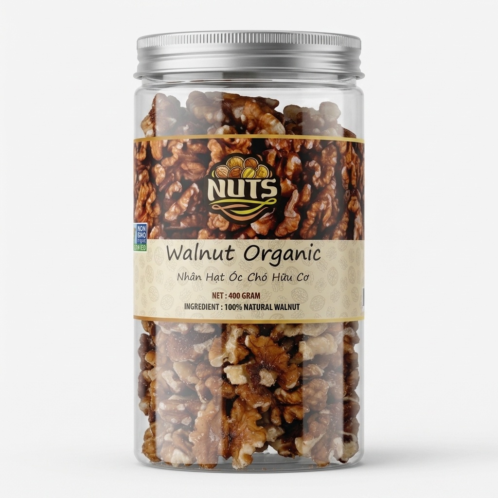Nhân hạt óc chó hữu cơ Nuts 400g