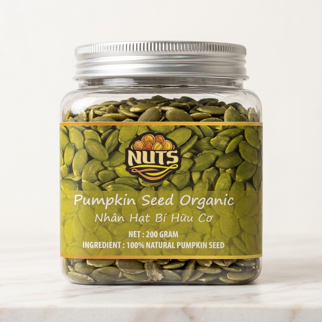Nhân hạt bí hữu cơ Nuts 200g