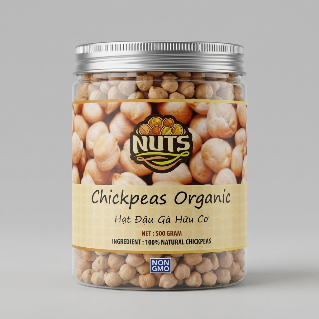 Hạt đậu gà hữu cơ Nuts 500g