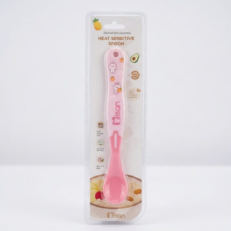 Thìa silicon báo nóng misan ăn dặm giai đoạn 2 NA