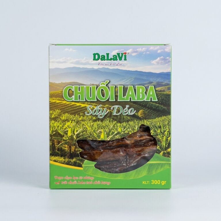 chuối laba sấy dẻo Đà Lạt 300g