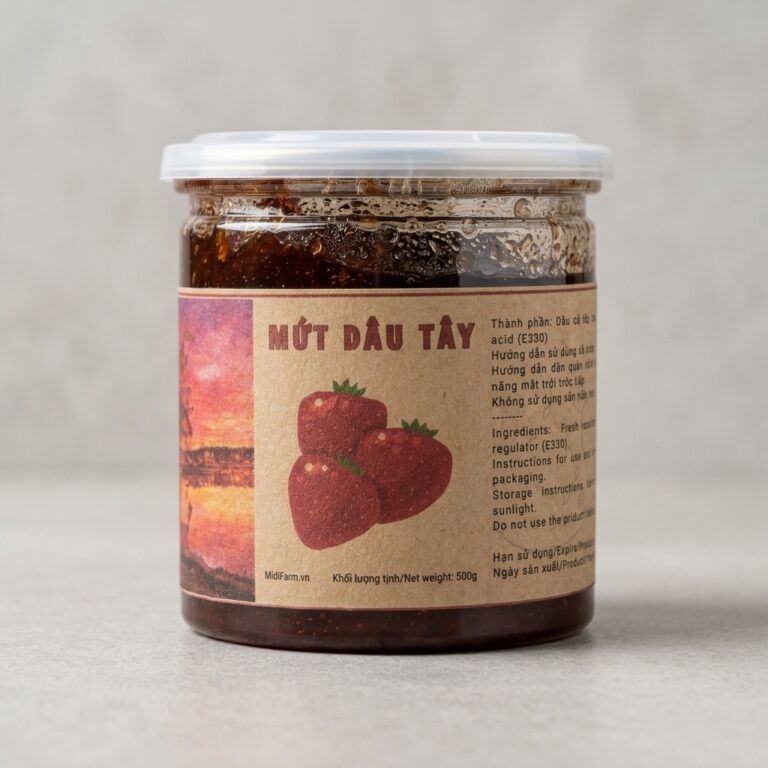 Mứt dâu tây Đà Lạt 500g